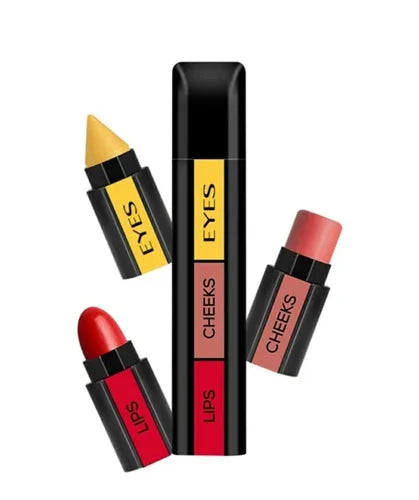 Huda Beauty 3 in 1 Professional Eyes, Cheeks & Lips Set